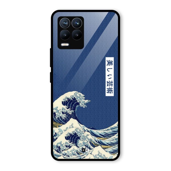 Japanese Art Glass Back Case for Realme 8 Pro