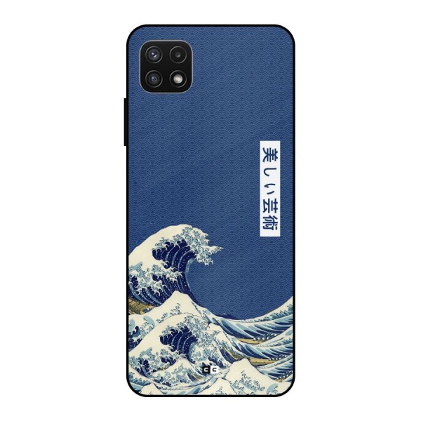 Japanese Art Metal Back Case for Galaxy A22 5G