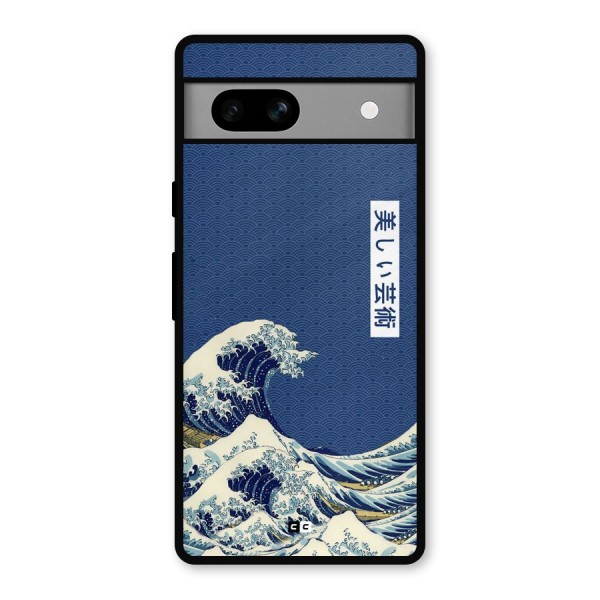 Japanese Art Metal Back Case for Google Pixel 7a