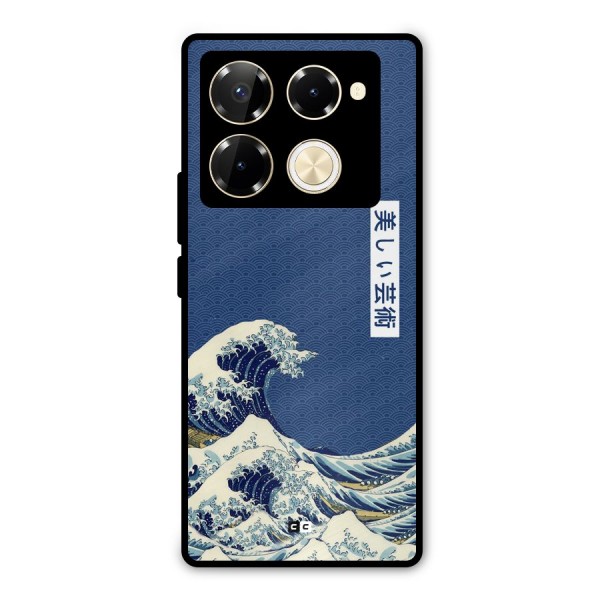 Japanese Art Metal Back Case for Infinix Note 40 Pro