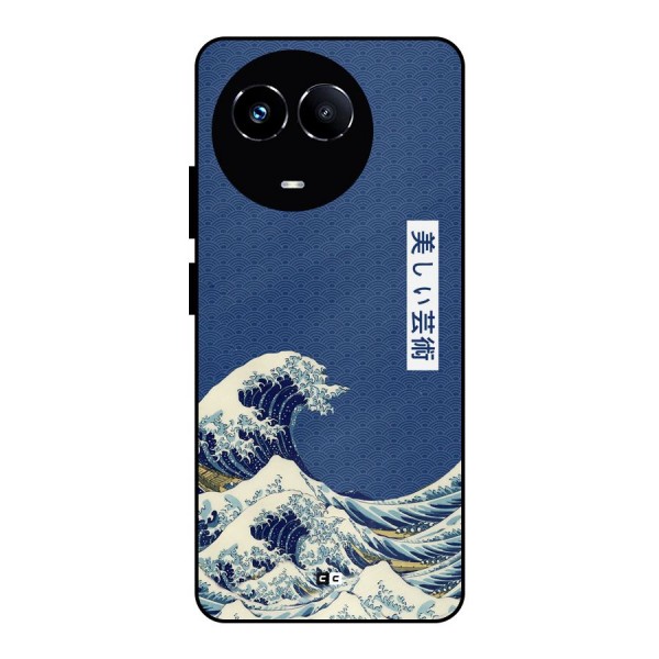 Japanese Art Metal Back Case for Realme 11X