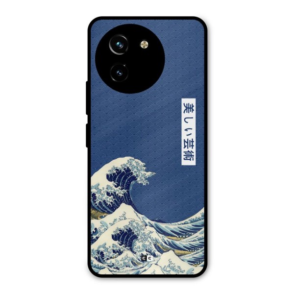 Japanese Art Metal Back Case for Vivo T3x