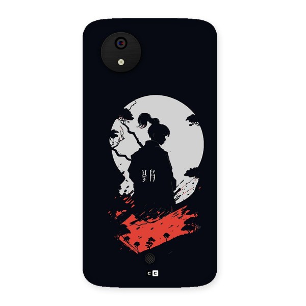 Japanese Warrior Back Case for Canvas A1  AQ4501