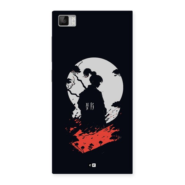 Japanese Warrior Back Case for Mi3