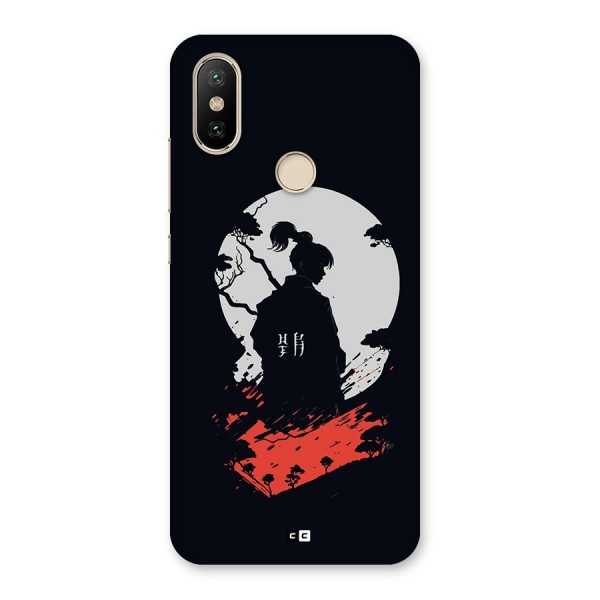 Japanese Warrior Back Case for Mi A2