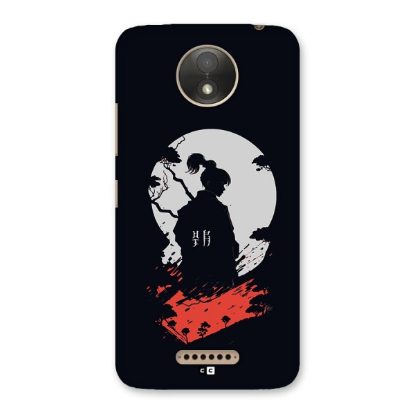 Japanese Warrior Back Case for Moto C Plus