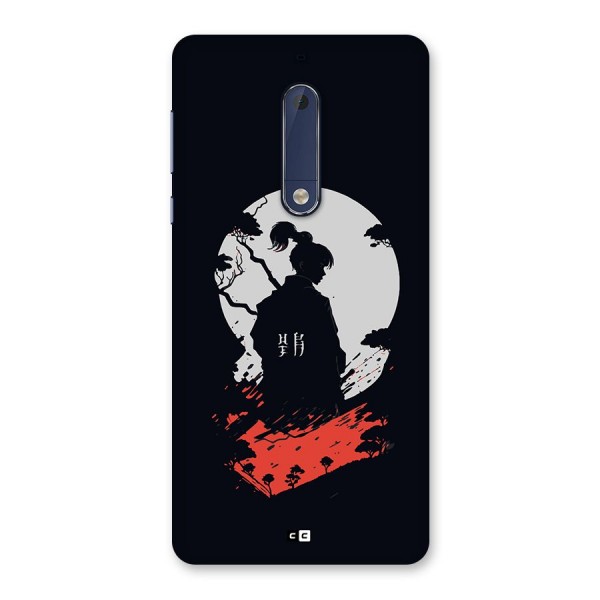 Japanese Warrior Back Case for Nokia 5