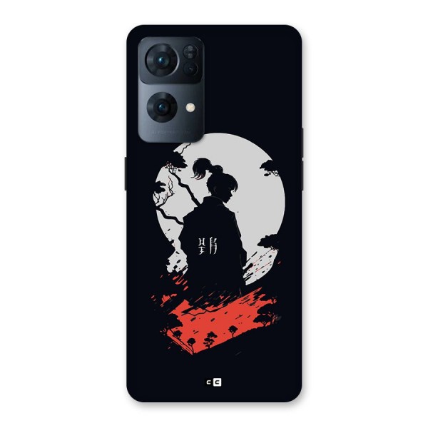 Japanese Warrior Back Case for Oppo Reno7 Pro 5G