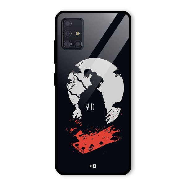 Japanese Warrior Glass Back Case for Galaxy A51