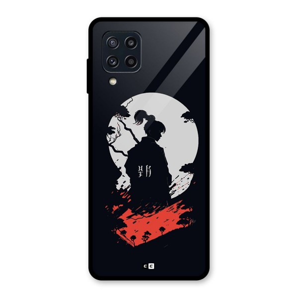 Japanese Warrior Glass Back Case for Galaxy M32