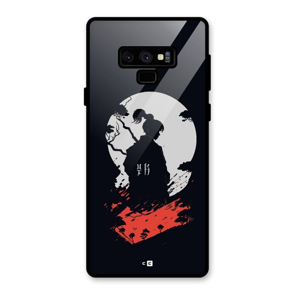 Japanese Warrior Glass Back Case for Galaxy Note 9