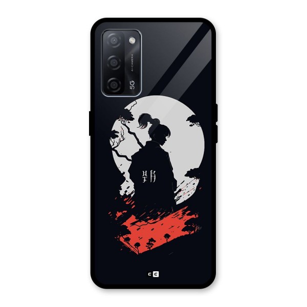 Japanese Warrior Glass Back Case for Oppo A53s 5G