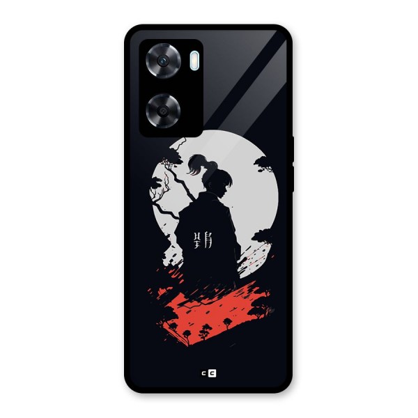 Japanese Warrior Glass Back Case for Oppo A77