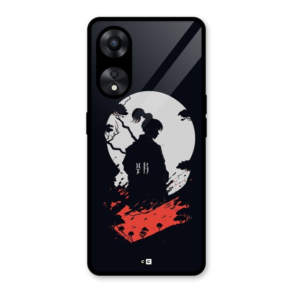 Japanese Warrior Glass Back Case for Oppo A78