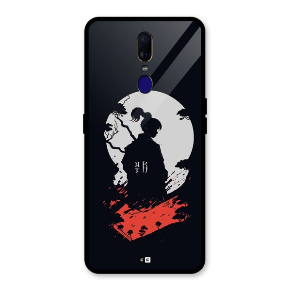 Japanese Warrior Glass Back Case for Oppo F11