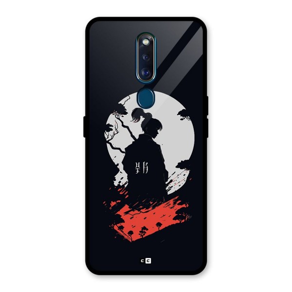 Japanese Warrior Glass Back Case for Oppo F11 Pro