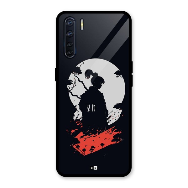 Japanese Warrior Glass Back Case for Oppo F15