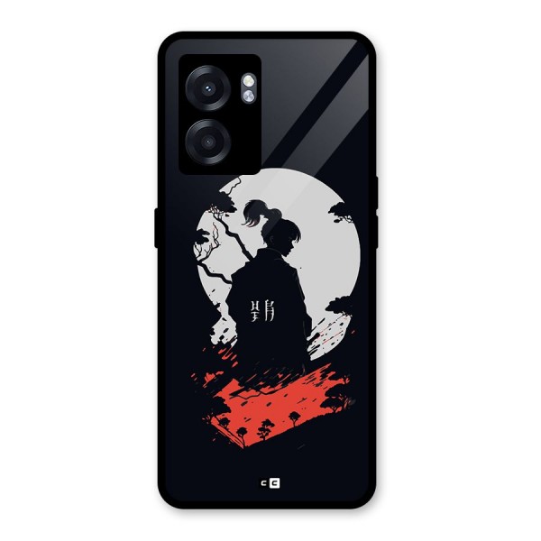 Japanese Warrior Glass Back Case for Oppo K10 (5G)