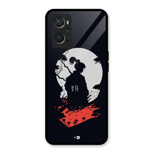 Japanese Warrior Glass Back Case for Oppo K10 4G