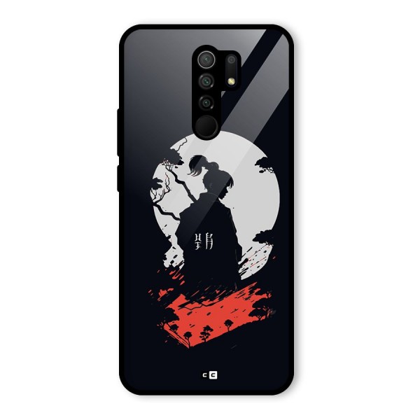 Japanese Warrior Glass Back Case for Poco M2