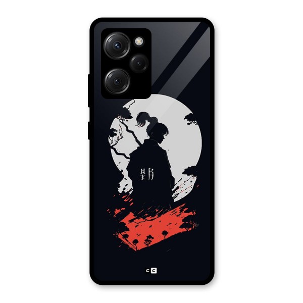 Japanese Warrior Glass Back Case for Poco X5 Pro