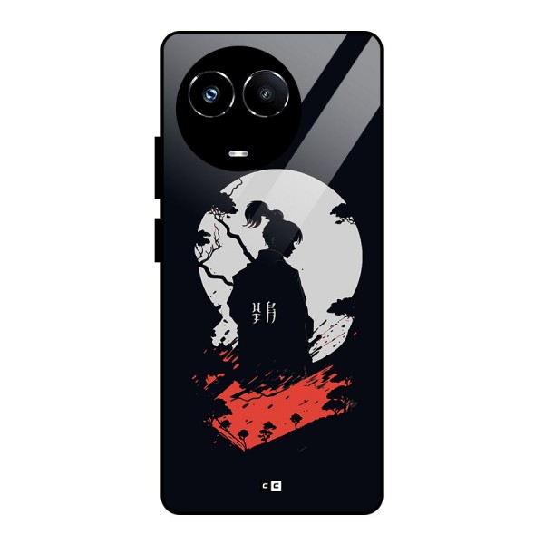 Japanese Warrior Glass Back Case for Realme 11X