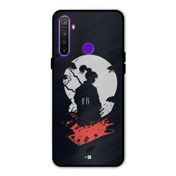 Japanese Warrior Glass Back Case for Realme 5s