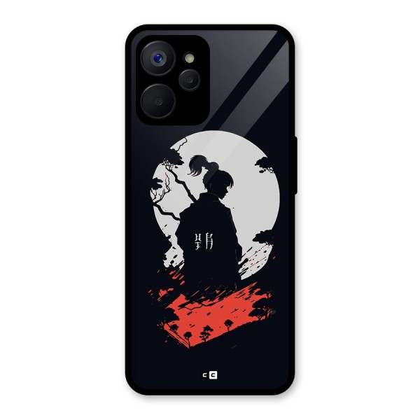 Japanese Warrior Glass Back Case for Realme 9i 5G