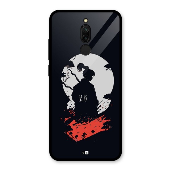 Japanese Warrior Glass Back Case for Redmi 8