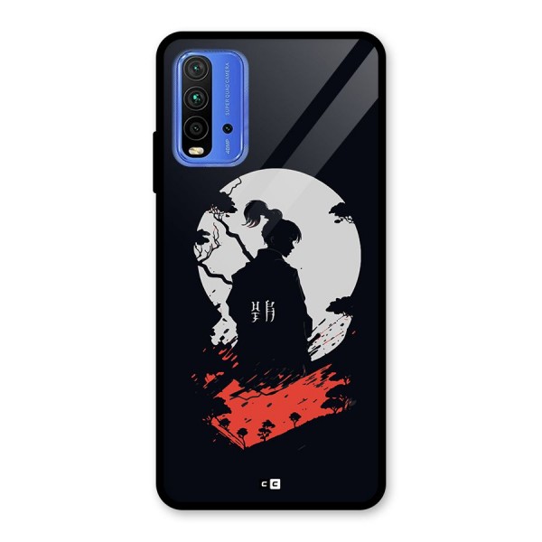 Japanese Warrior Glass Back Case for Redmi 9 Power