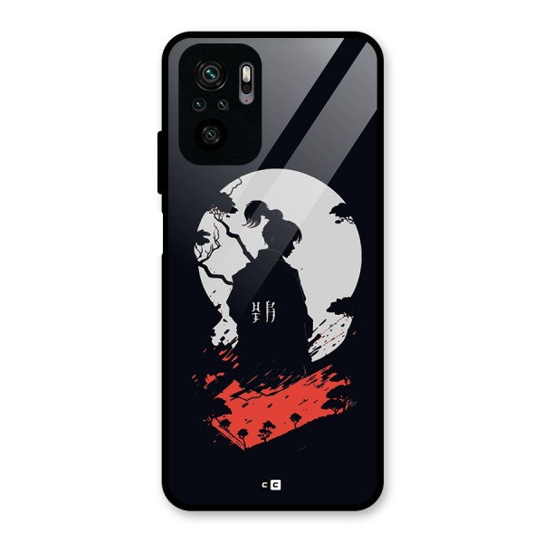 Japanese Warrior Glass Back Case for Redmi Note 10