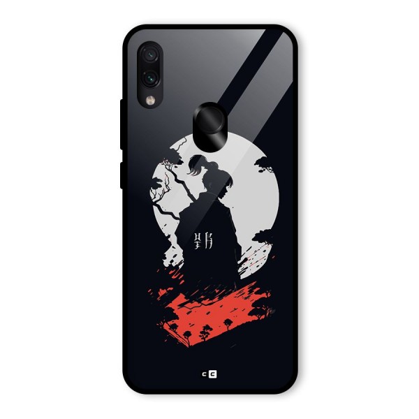 Japanese Warrior Glass Back Case for Redmi Note 7