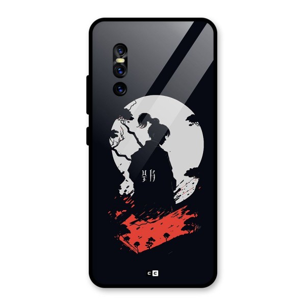 Japanese Warrior Glass Back Case for Vivo V15 Pro