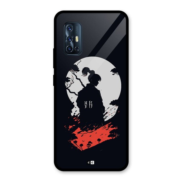 Japanese Warrior Glass Back Case for Vivo V17