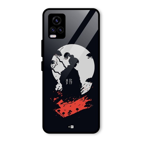 Japanese Warrior Glass Back Case for Vivo V20