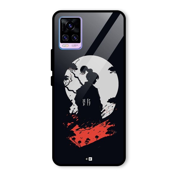 Japanese Warrior Glass Back Case for Vivo V20 Pro