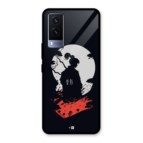 Japanese Warrior Glass Back Case for Vivo V21e 5G