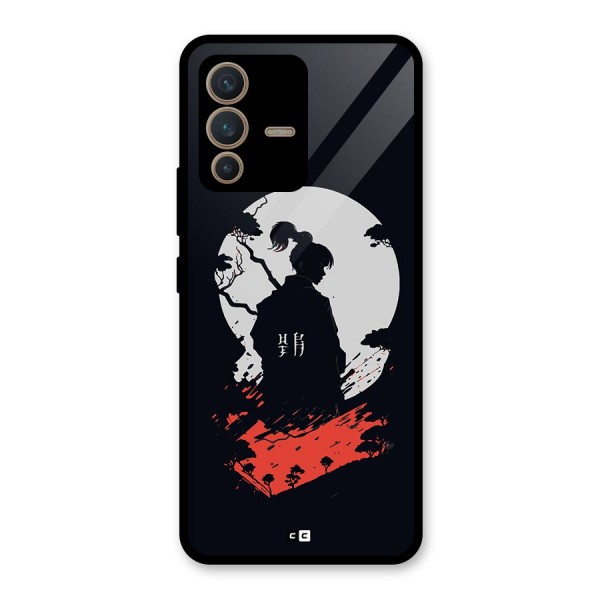 Japanese Warrior Glass Back Case for Vivo V23 5G