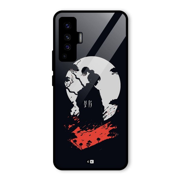 Japanese Warrior Glass Back Case for Vivo X50