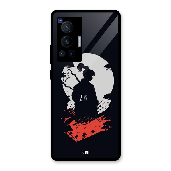 Japanese Warrior Glass Back Case for Vivo X70 Pro