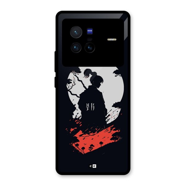 Japanese Warrior Glass Back Case for Vivo X80