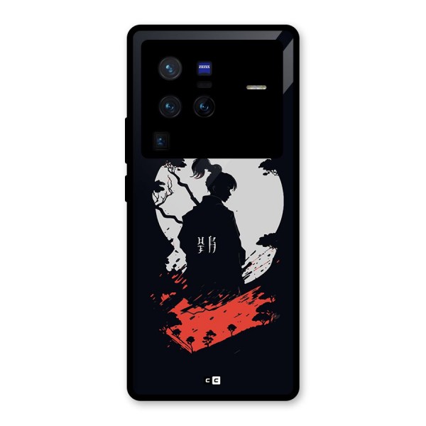 Japanese Warrior Glass Back Case for Vivo X80 Pro