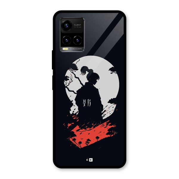 Japanese Warrior Glass Back Case for Vivo Y21T