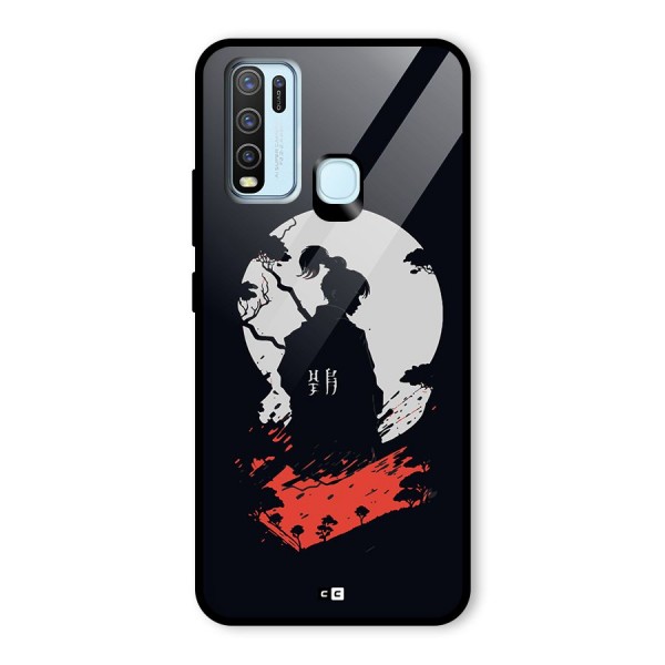 Japanese Warrior Glass Back Case for Vivo Y50