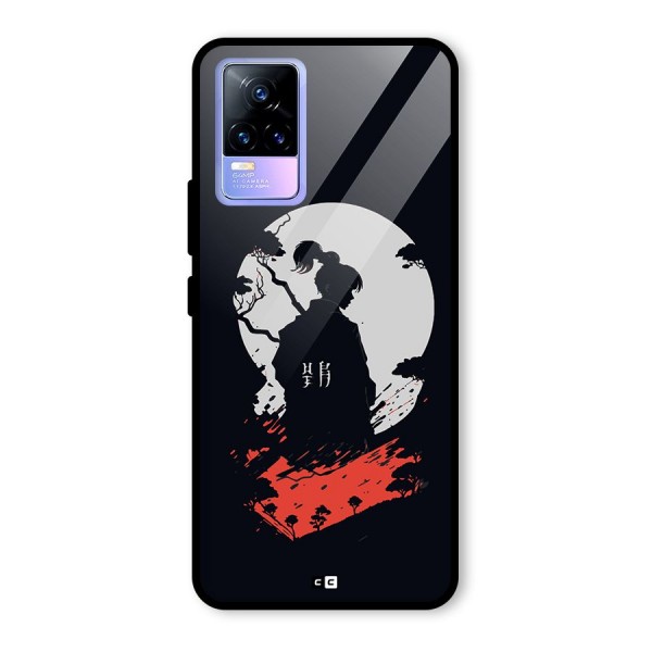 Japanese Warrior Glass Back Case for Vivo Y73