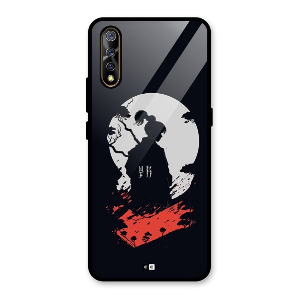 Japanese Warrior Glass Back Case for Vivo Z1x