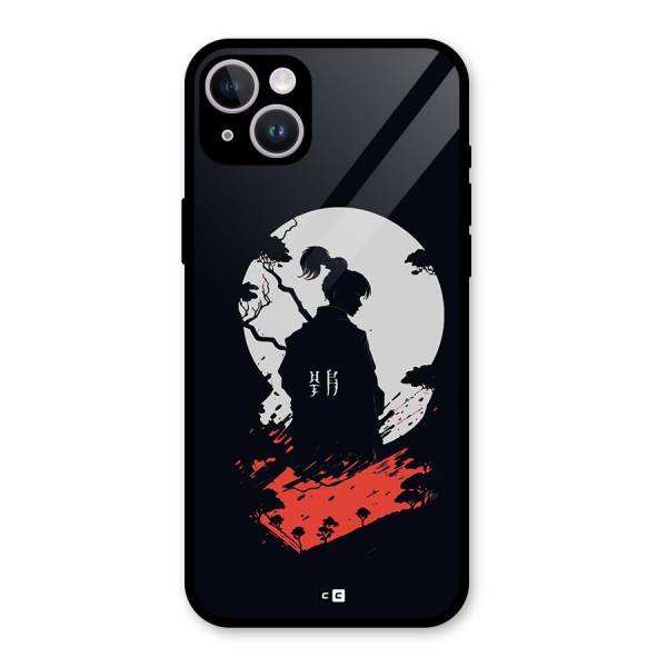 Japanese Warrior Glass Back Case for iPhone 14 Plus