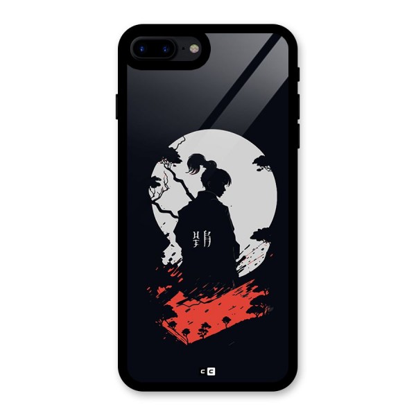 Japanese Warrior Glass Back Case for iPhone 8 Plus