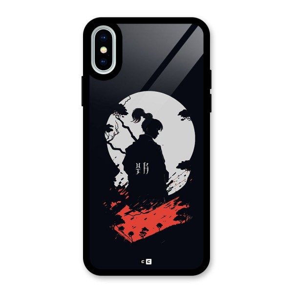 Japanese Warrior Glass Back Case for iPhone X