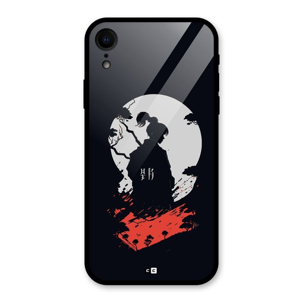 Japanese Warrior Glass Back Case for iPhone XR